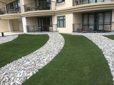 Artificial grass lawn