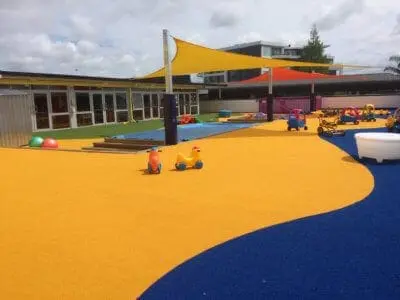 Synthetic TigerTurf playground