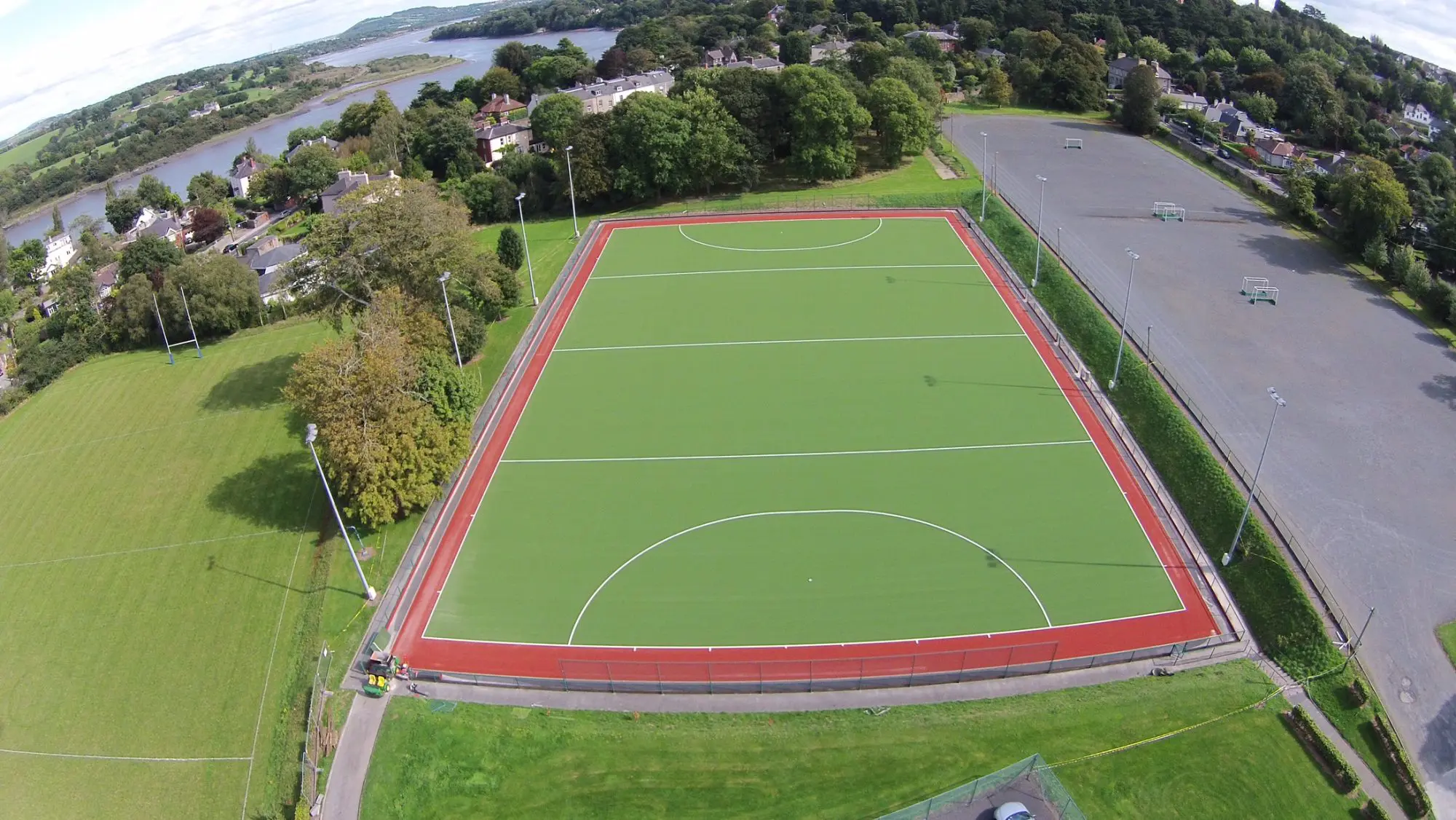 Multi Sports soccer field with TigerTurf TigerWeave