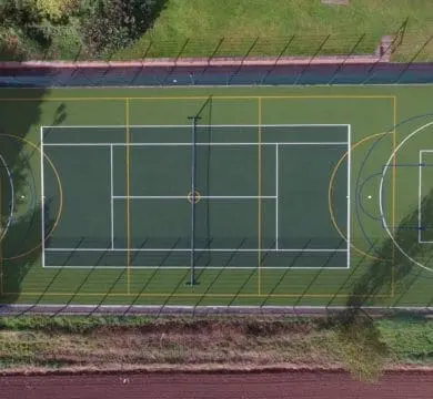 Multi Sports soccer field with TigerTurf TigerWeave