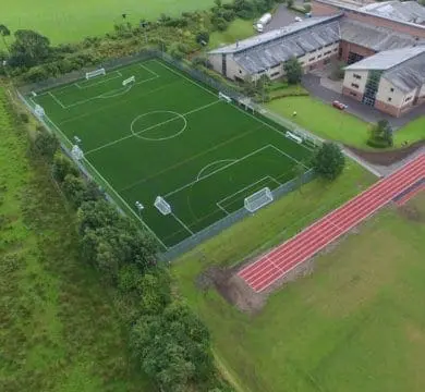 Top view of Football field