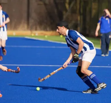 TigerTurf Evo Pro synthetic grass hockey pitch at Abbotsholme School to help them increase their sports offering