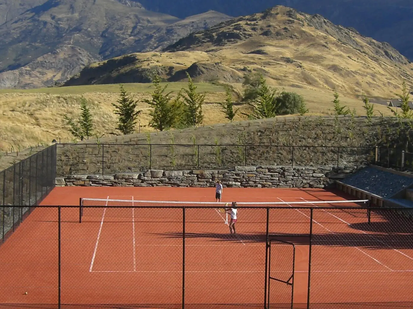 Looks and plays like a natural clay court