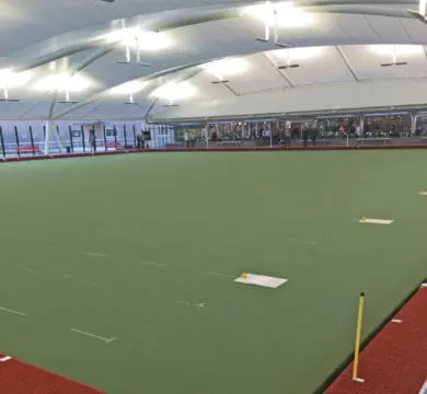 Construction of the Dandenong Club TigerWeave green shows the degree of attention at City Memorial Bowls Club