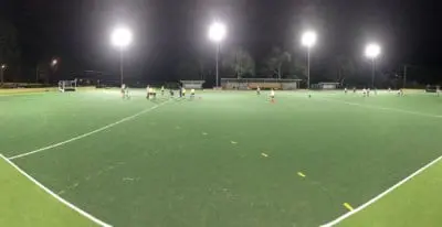 Kew Box Hill Hockey with new TigerTurf Lumosa LED lights