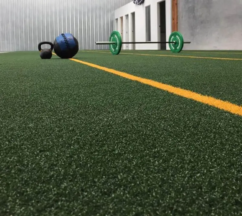 Installing Synthetic Grass at Gym