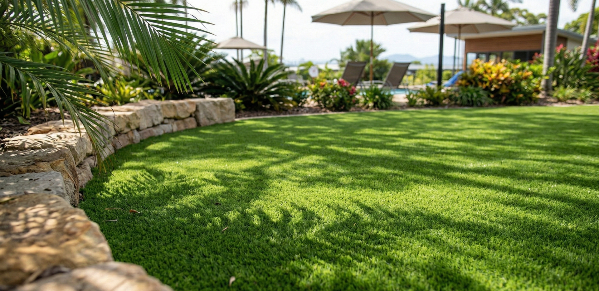 artificial grass shady areas