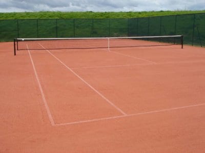 Looks and plays like a natural clay court