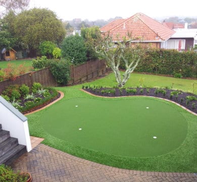 Pure Putt Golf Greens for Australian Homes installed Tiger Turf field