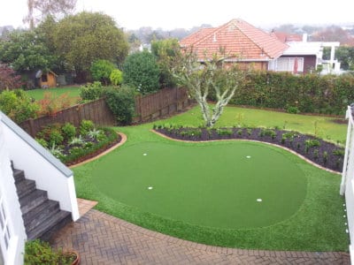 Pure Putt Golf Greens for Australian Homes installed Tiger Turf field