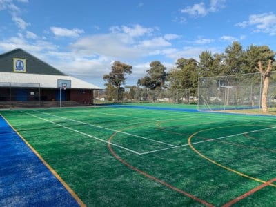 Gundagai High School with TigerTurf Tournament 1000 multi-sport courts