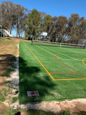 The new TigerTurf multi-sports court at Pleasant Hills Public School
