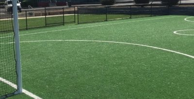 Aitken College field with TigerTurf Endurance Play and Summer Envy 35