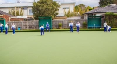 The new TigerTurf BowlsWeave green was a major undertaking for the Mordialloc Bowls Club