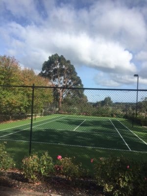 Tiger Turf tennis court can serve more than one purpose