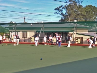 The new TigerTurf BowlsWeave green at Isis Bowls Club looks fabulous in the Queensland sunshine.