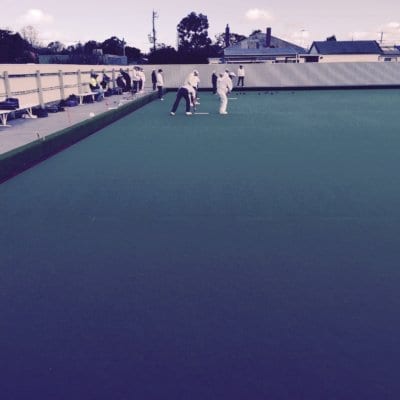 Yarram Country Club bowls green field