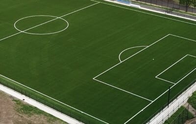 Multi sport Football field built by TigerTurf Artificial Grass