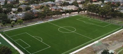 Football field Multi sport built by TigerTurf Artificial Grass