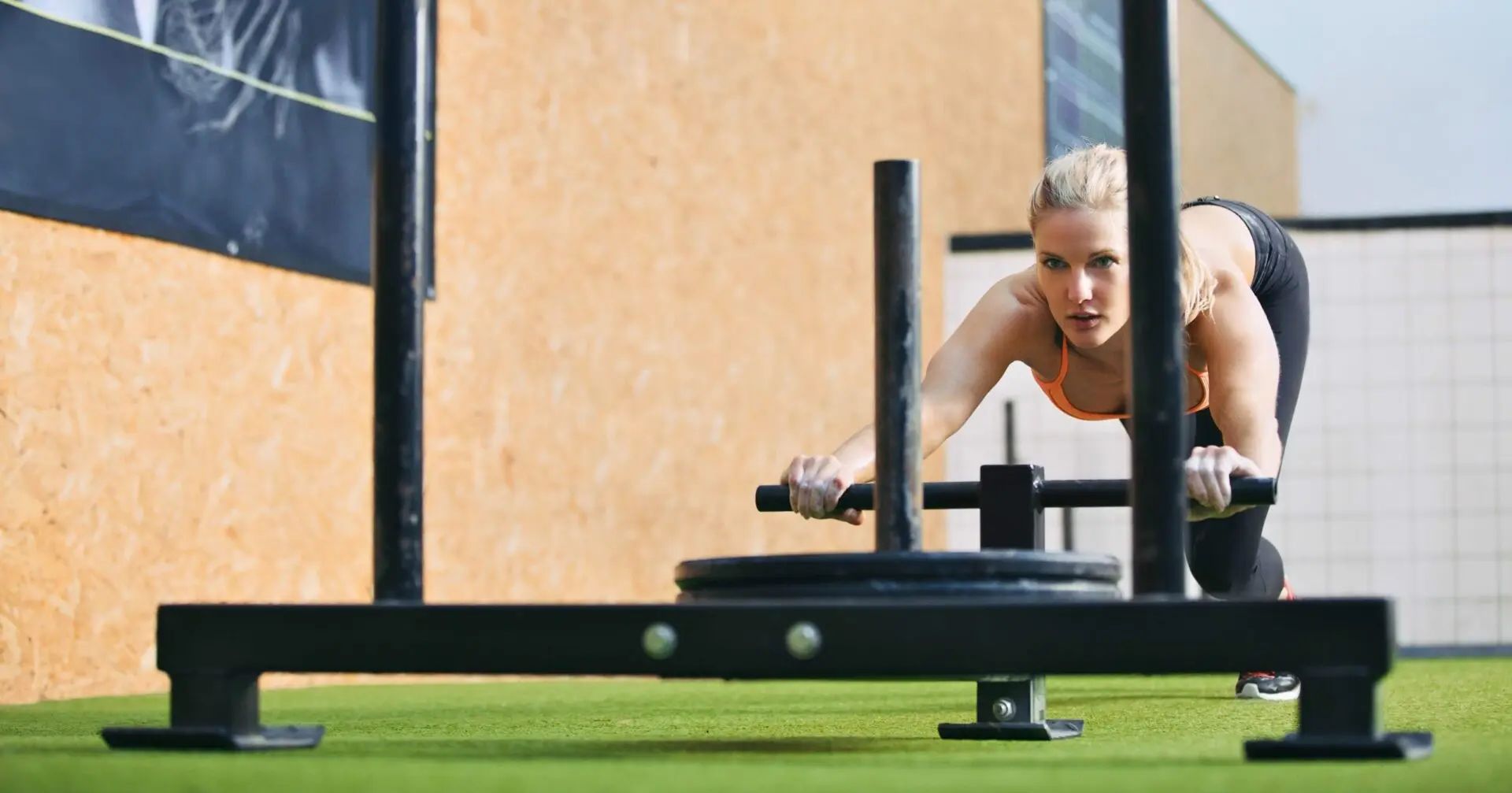 Girl working out