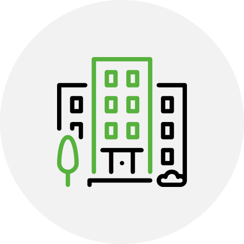 Suitable for balconies and rooftops - icon