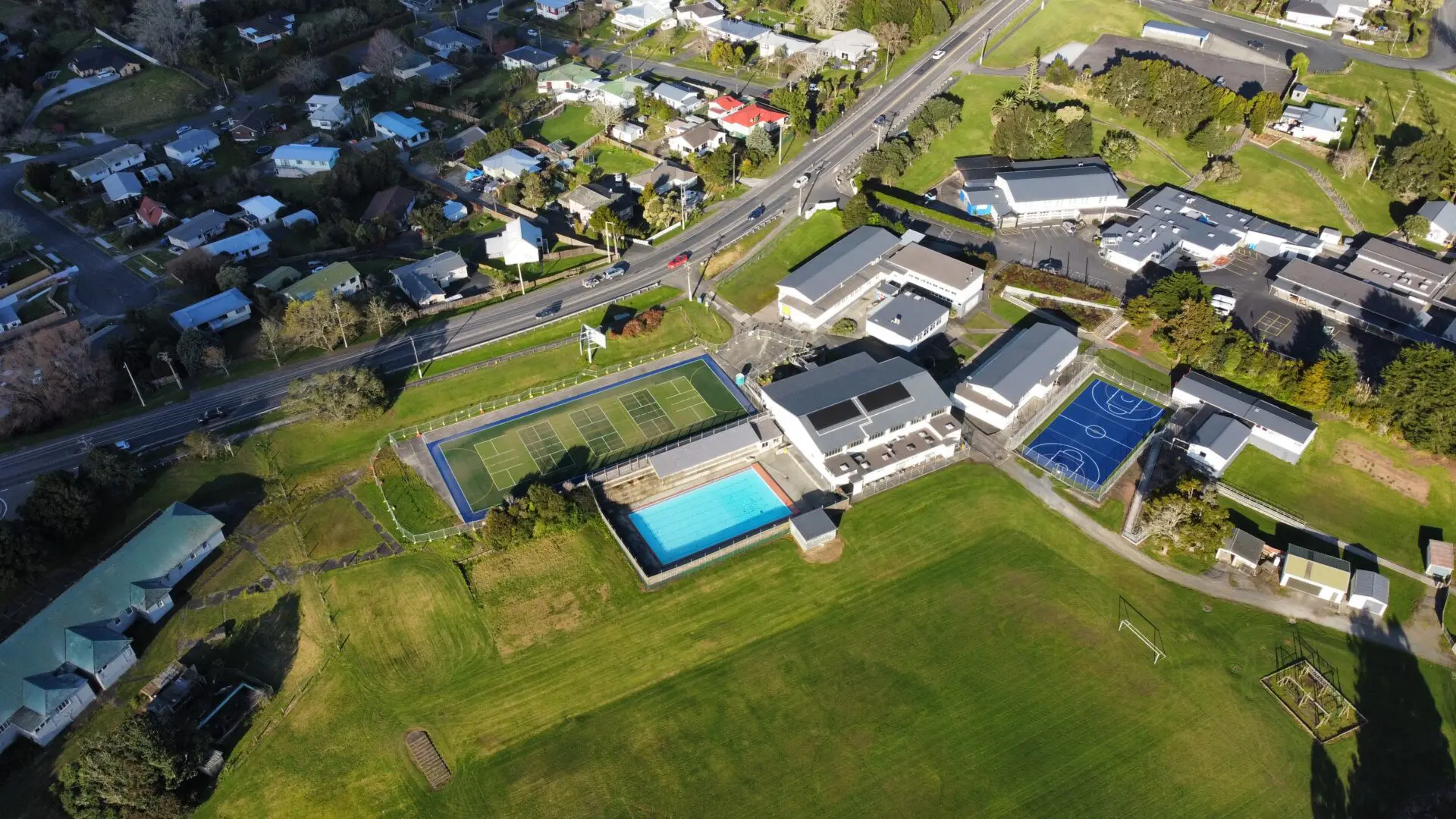 TigerTurf Trophy netball and basketball court