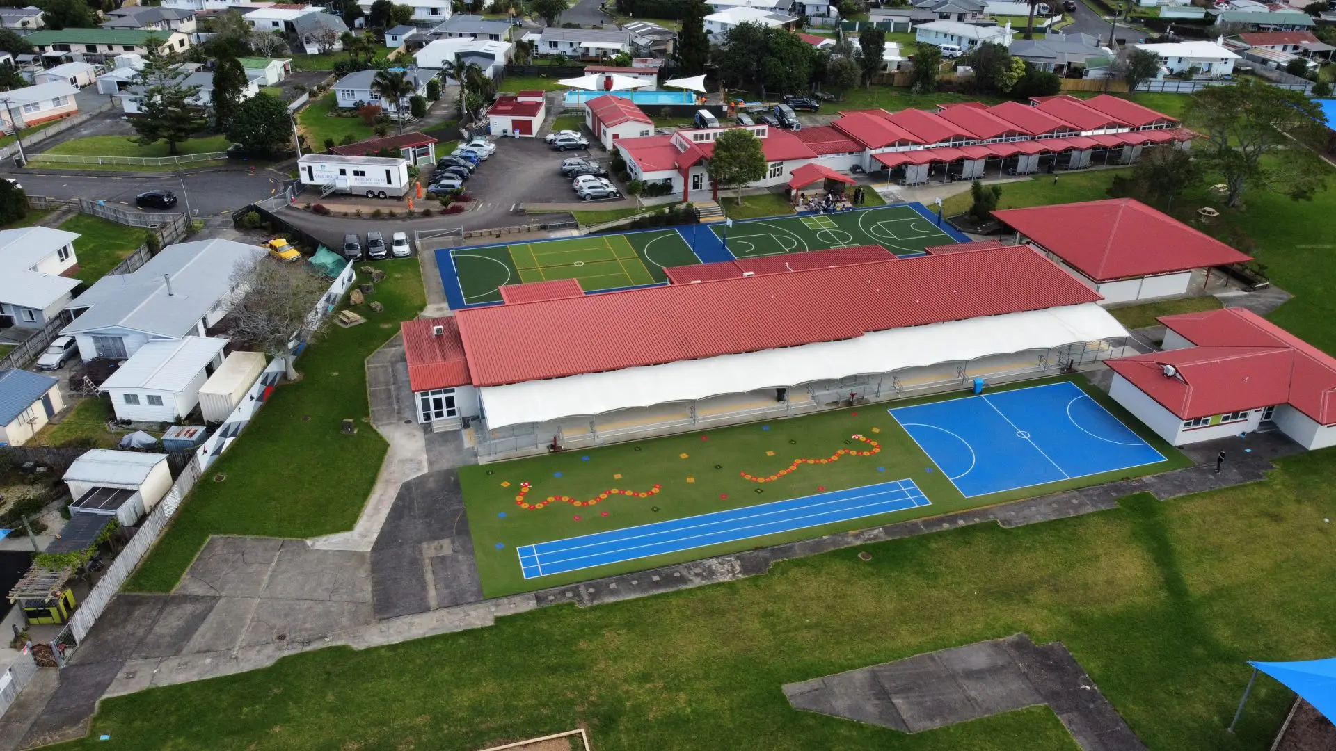 A Vibrant New Multicourt for Tikipunga School