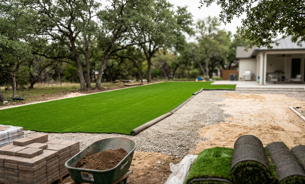 Backyard turf renovation