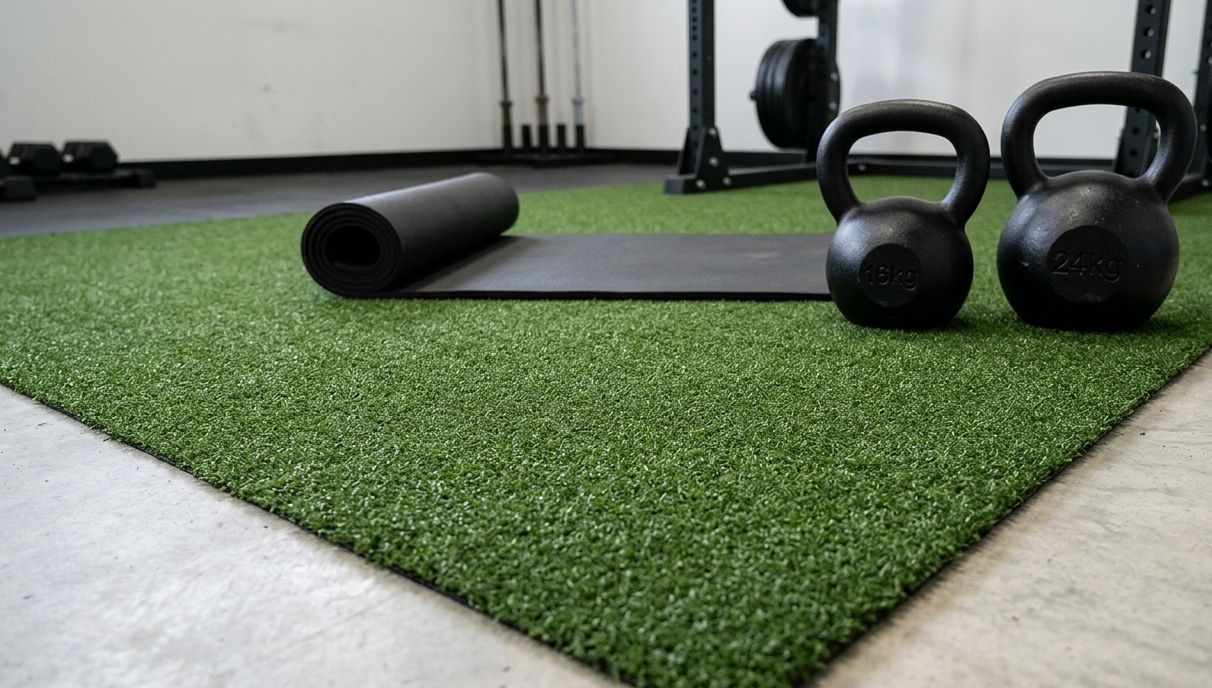 Turf in home gym