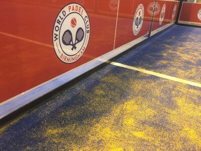 Padel Birmingham 2 with Padel blue and white Artificial Grass