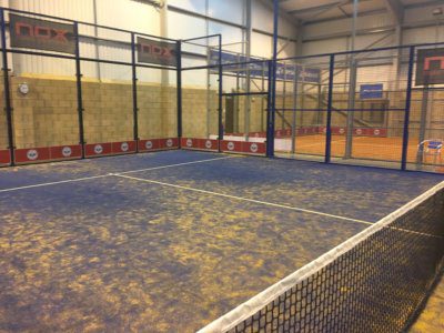 Padel Birmingham with Padel 13 blue and white Artificial Grass